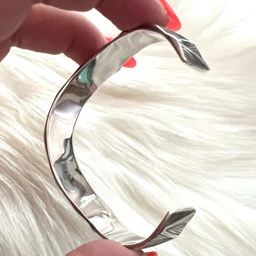 Highly RARE James Avery thatch wave cuff bracelet - Picture 10 of 13
